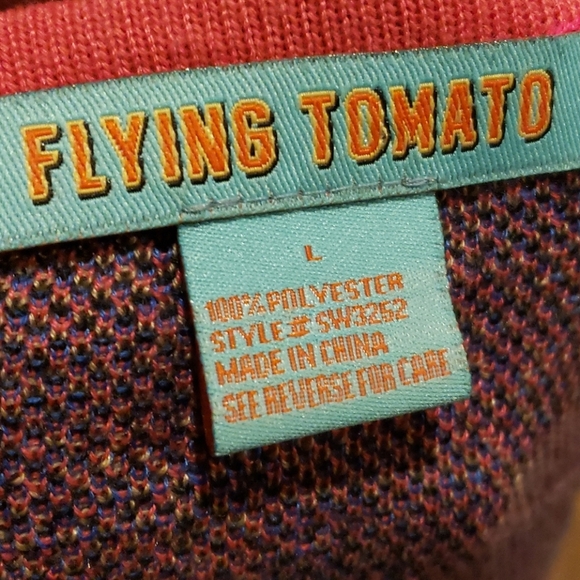 Flying tomato multicolored knit sweater dress warm - Picture 5 of 6